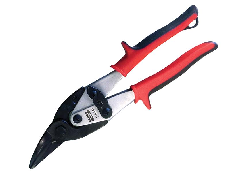 Bahco MA401 Red Aviation Compound Snips Left Cut 250mm (10in) BAHMA401