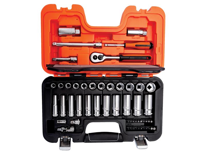 Bahco S330L 3/8in Deep Drive Socket Set, 53 Piece BAHS330L