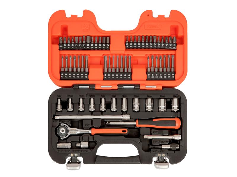 Bahco SW65 1/4in Drive Swivel Socket Set, 65 Piece BAHSW65