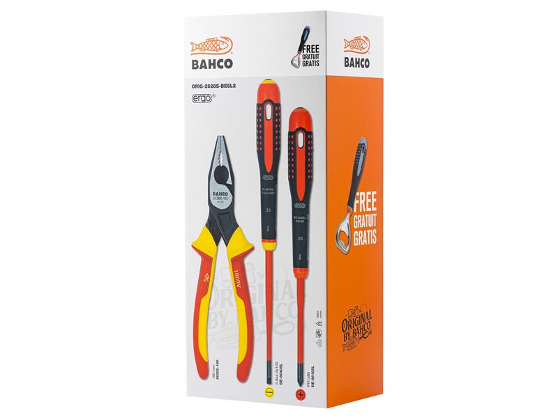 Bahco Original VDE Screwdriver &amp; Plier Set BAHVDESDPSET