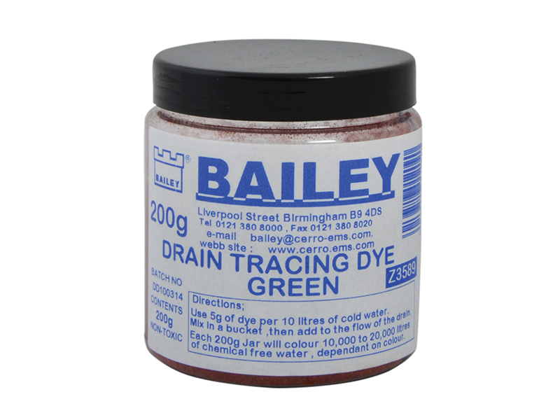 Bailey Products 3589 Drain Tracing Dye - Green BAI3589