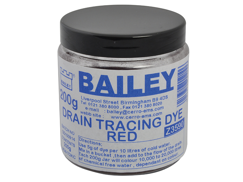 Bailey Products 3590 Drain Tracing Dye - Red BAI3590