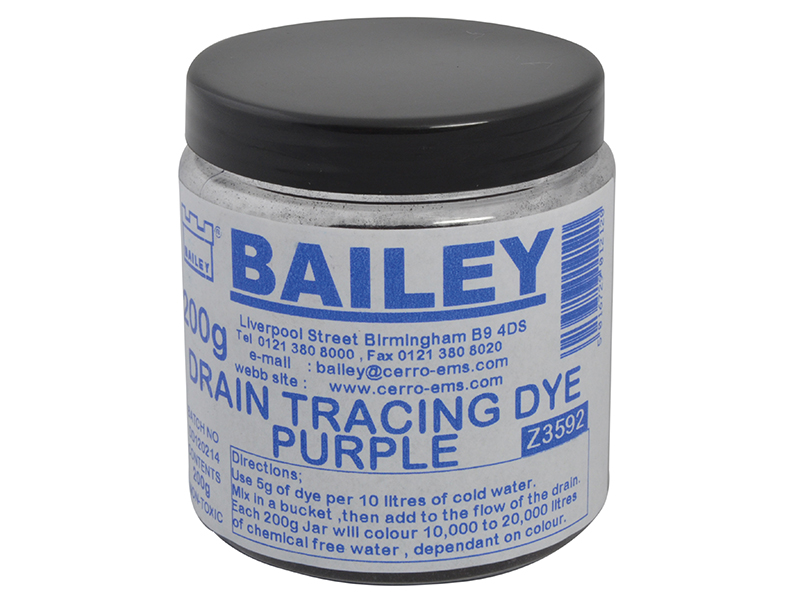 Bailey Products 3592 Drain Tracing Dye - Purple BAI3592