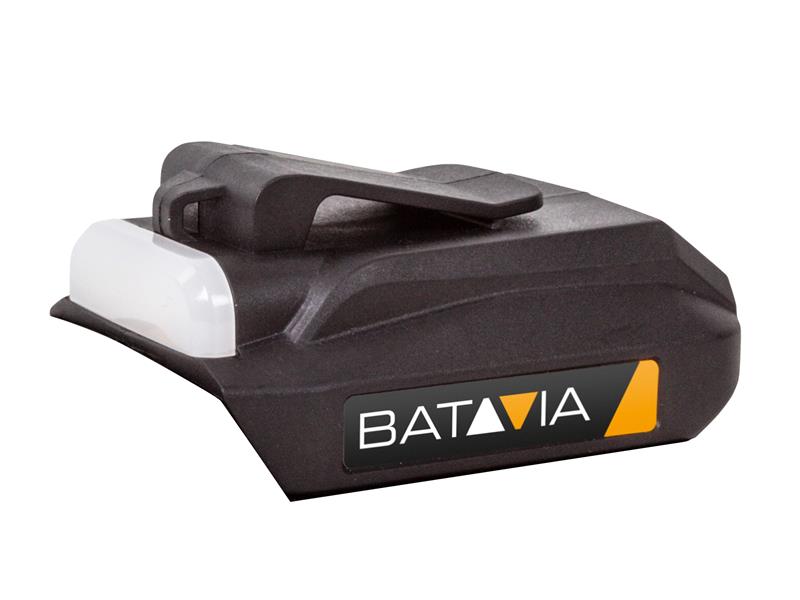 Batavia Battery USB Charging Adapter &amp; Flashlight 18V BAT7064210