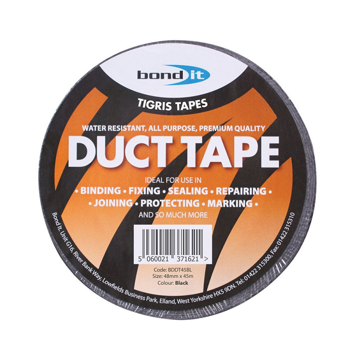 Bond-It Duct Tape 48mm x 45 Metre - Black