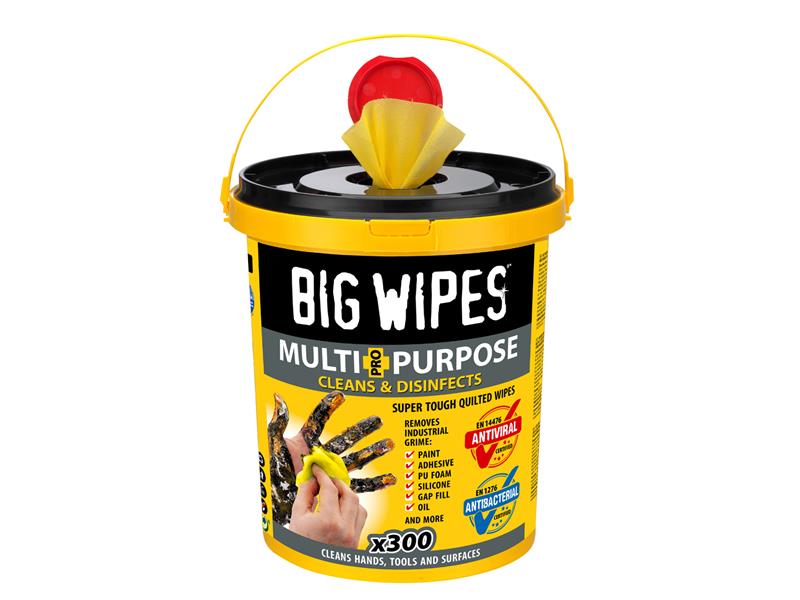 Big Wipes Multi-Purpose Pro+ Antiviral Wipes (Bucket 300) BGW2417