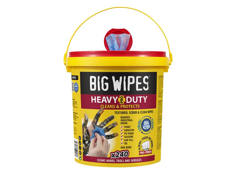 Big Wipes Heavy-Duty Pro+ Antiviral Wipes (Bucket 240) BGW2427