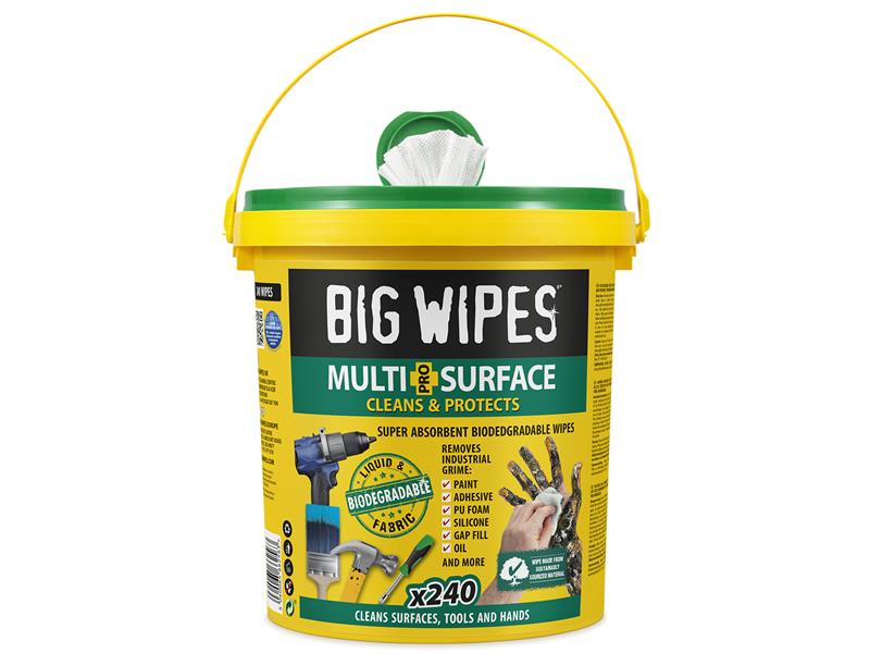 Big Wipes Multi-Surface Bio Pro+ Antiviral XL Wipes (Tub 240) BGW2447