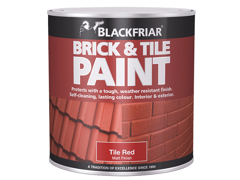 Blackfriar Brick &amp; Tile Paint Matt Red 250ml BKFBTMR250