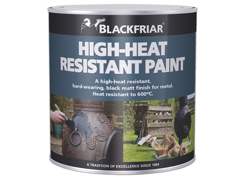 Blackfriar High-Heat Resistant Paint Black 250ml BKFHRB250