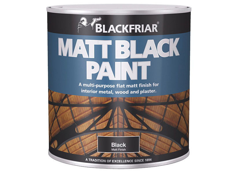 Blackfriar Matt Black Paint 250ml BKFMB250