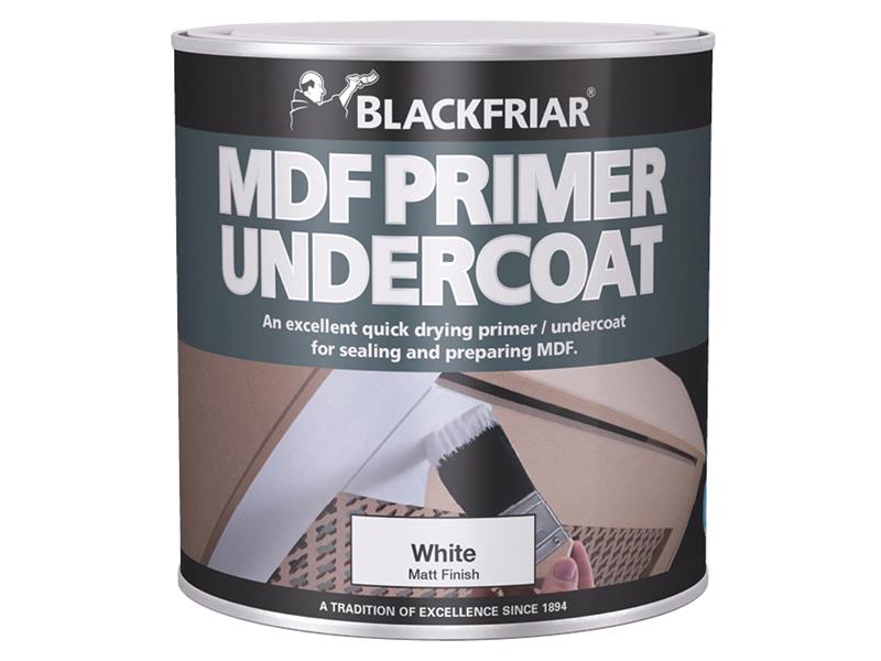 Blackfriar Quick Drying MDF Acrylic Primer Undercoat 1 litre BKFMDFP1L