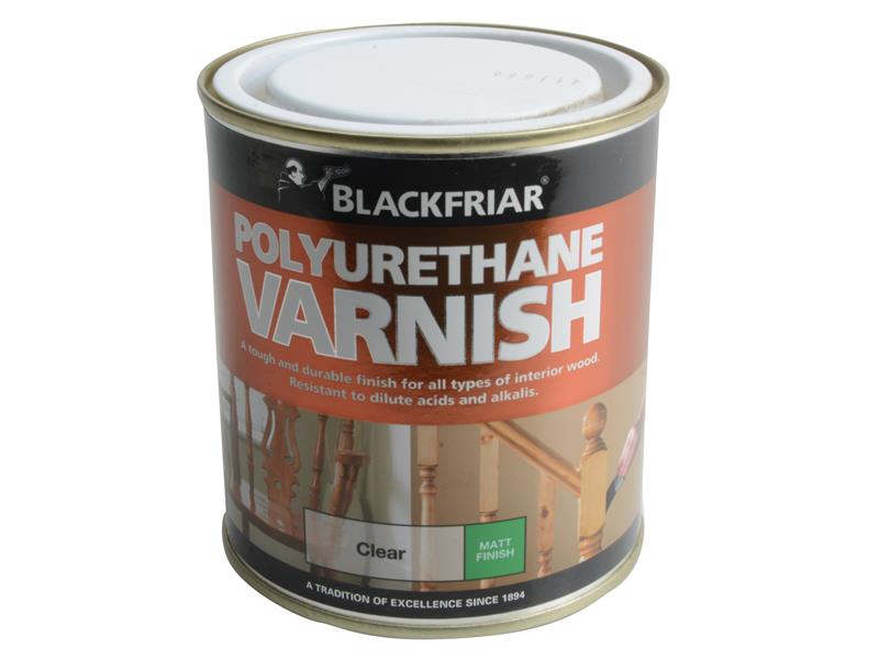 Blackfriar Polyurethane Varnish P101 Clear Matt 500ml BKFPCMV500