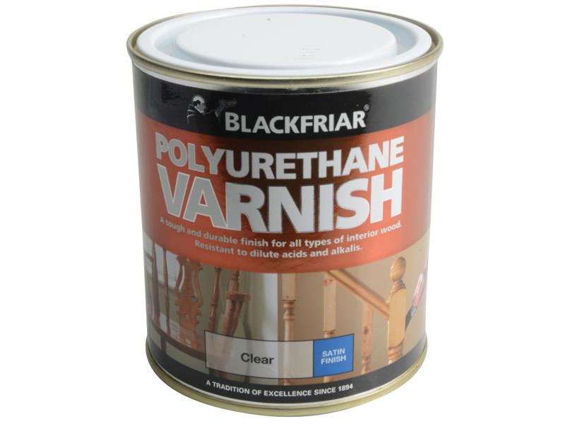 Blackfriar Polyurethane Varnish P100 Clear Satin 500ml BKFPCSV500