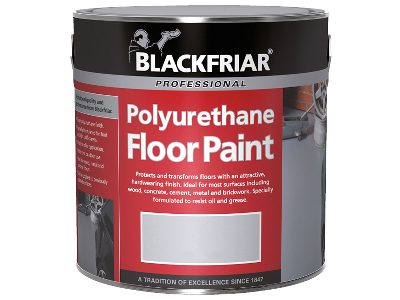 Blackfriar Professional Polyurethane Floor Paint Tile Red 500ml BKFPFPTR500