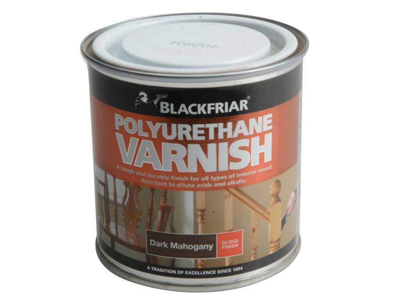 Blackfriar Polyurethane Varnish P65 Dark Mahogany Gloss 250ml BKFPVGDM250