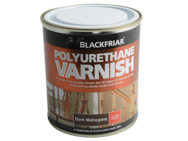 Blackfriar Polyurethane Varnish P65 Dark Mahogany Gloss 500ml BKFPVGDM500