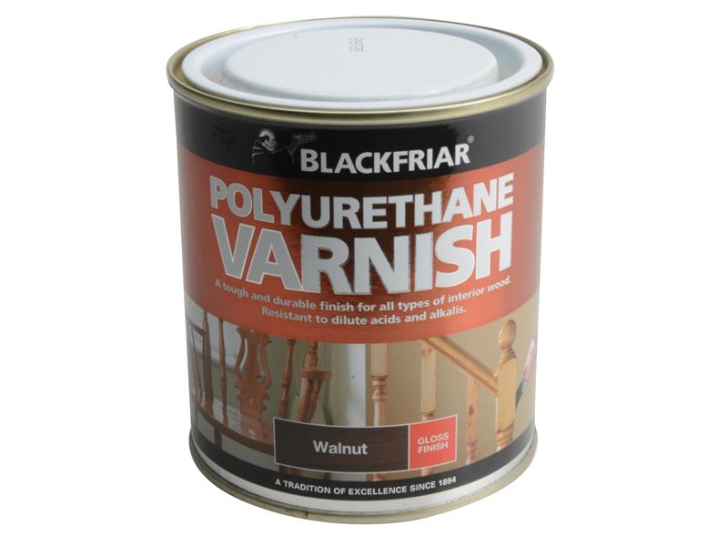 Blackfriar Polyurethane Varnish P70 Walnut Gloss 500ml BKFPVGW500