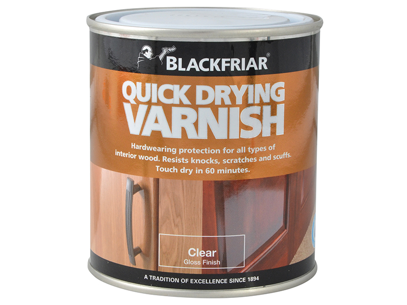 Blackfriar Quick Drying Duratough Interior Varnish Clear Gloss 500ml BKFQDDVCG500