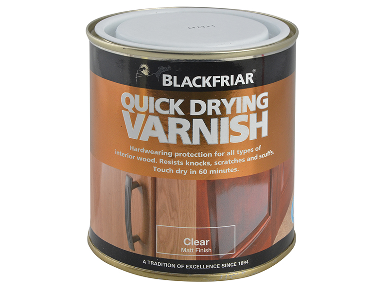 Blackfriar Quick Drying Duratough Interior Varnish Clear Matt 250ml BKFQDDVCM250