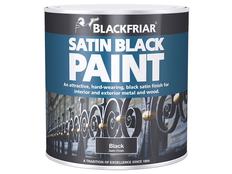 Blackfriar Satin Black Paint 500ml BKFSB500