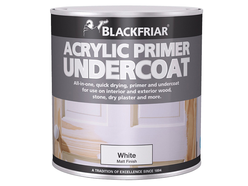 Blackfriar Quick Drying Acrylic Primer Undercoat Grey 500ml BKFGAP500