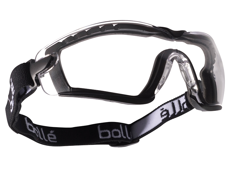 Bolle Safety COBRA PSI PLATINUM Safety Glasses with Strap Clear BOLCOBFSPSI