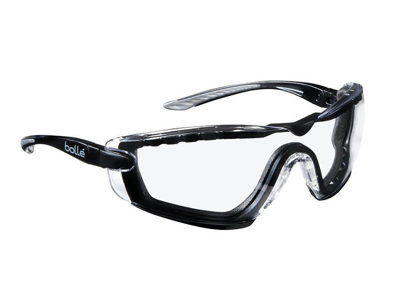 Bolle Safety COBRA PSI PLATINUM Safety Glasses with Foam Arms Clear BOLCOBFTPSI