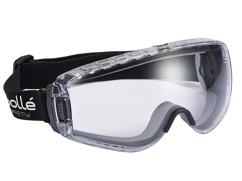 Bolle Safety PILOT PLATINUM Ventilated Safety Goggles - Clear BOLPILOPSI