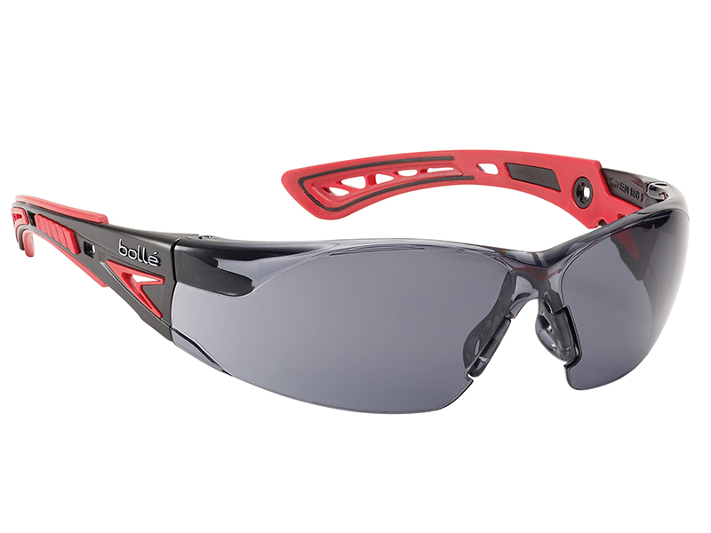 Bolle Safety RUSH+ PLATINUM Safety Glasses - Smoke BOLRUSHPPSF