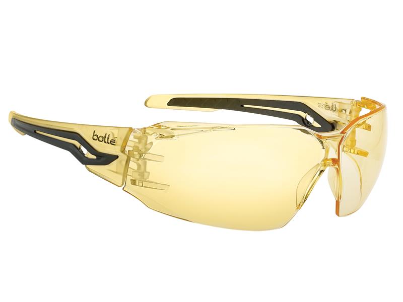 Bolle Safety SILEX Safety Glasses - Yellow BOLSILEXPSJ