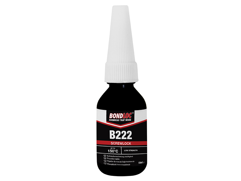 Bondloc B222 Screwlock Low Strength Threadlocker 10ml BONB22210