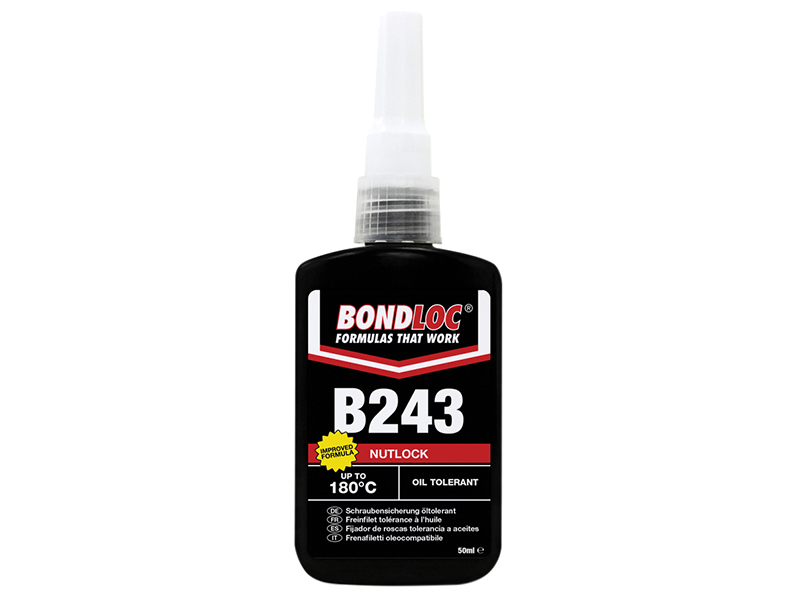 Bondloc B243 Nutlock Medium Strength Threadlocker 50ml BONB24350