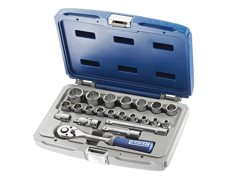 Expert 3/8in Drive Socket &amp; Accessory Set, 22 Piece BRIE031805B