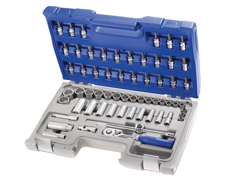 Expert 3/8in Drive Socket &amp; Accessory Set, 61 Piece BRIE031806B