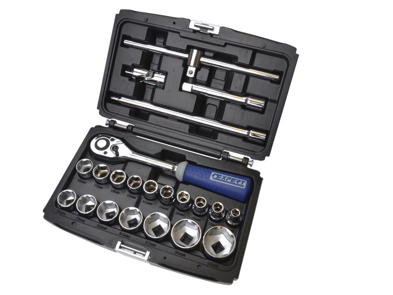 Expert 1/2in Drive Socket &amp; Accessory Set, 22 Piece BRIE032900B