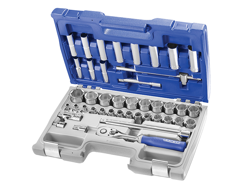 Expert 1/2in Drive Socket &amp; Accessory Set, 42 Piece BRIE032908B