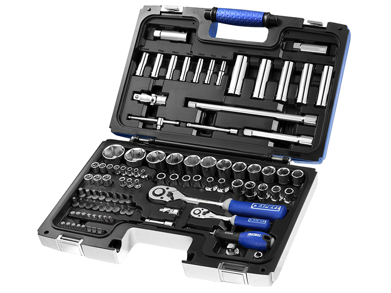 Expert 1/4 &amp; 1/2in Drive Socket &amp; Accessory Set, 98 Piece BRIE034805B