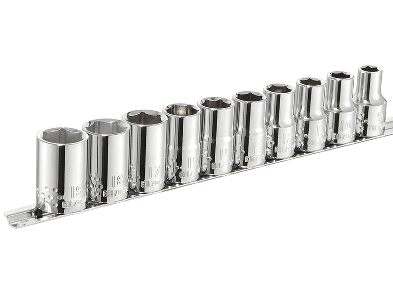 Expert 1/2in Drive Socket Set, 10 Piece BRIE034837B