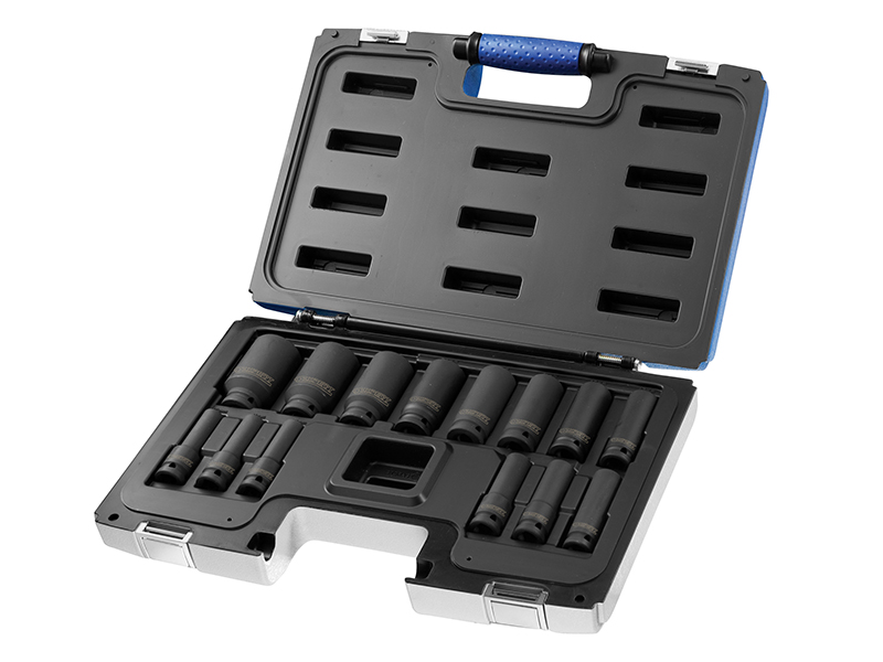 Expert 1/2in Drive Deep Impact Socket Set, 14 Piece BRIE041602B