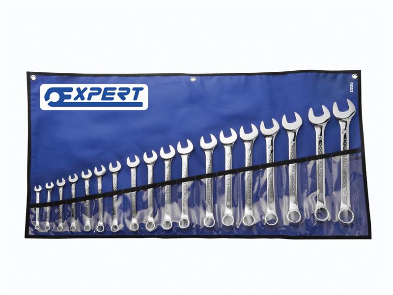 Expert Combination Spanner Set with Tool Roll, 18 Piece BRIE110313B