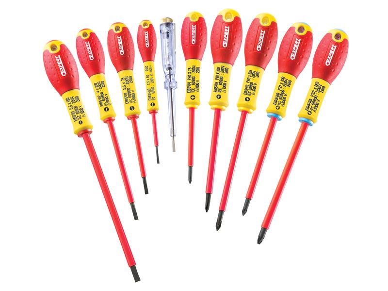 Expert E160912 Insulated Screwdriver Set,10 Piece BRIE160912B