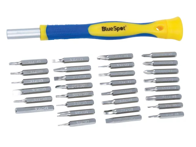 Blue Spot 31 Piece Precision Screwdriver Set Supplied in Carry Case - 12612