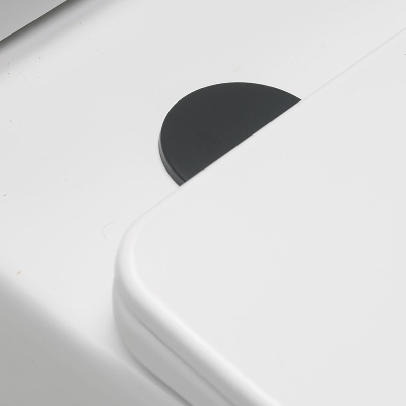 QX WC Seat Hinge Covers (Pair) - Matt Black