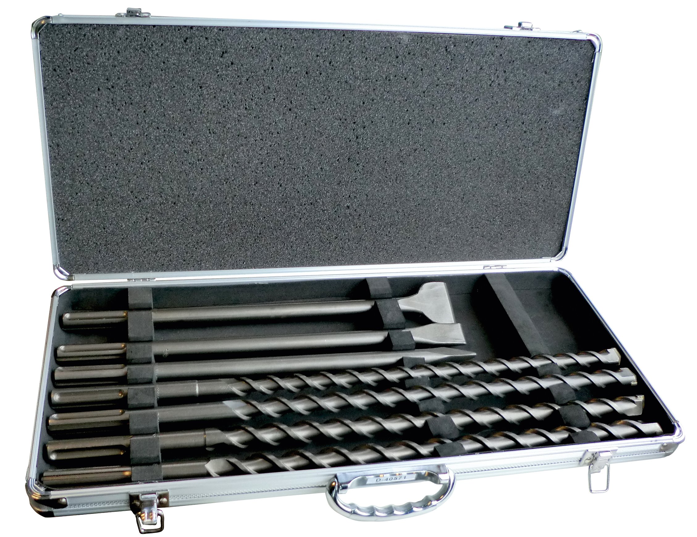Makita SDS Max Drill Bit Set 7pc &amp; Metal Case - D-40571