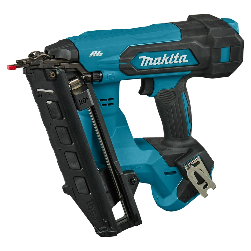 Makita DBN610Z 18V LXT Brushless 16Ga Second Fix Angled Finishing Nailer - Body Only