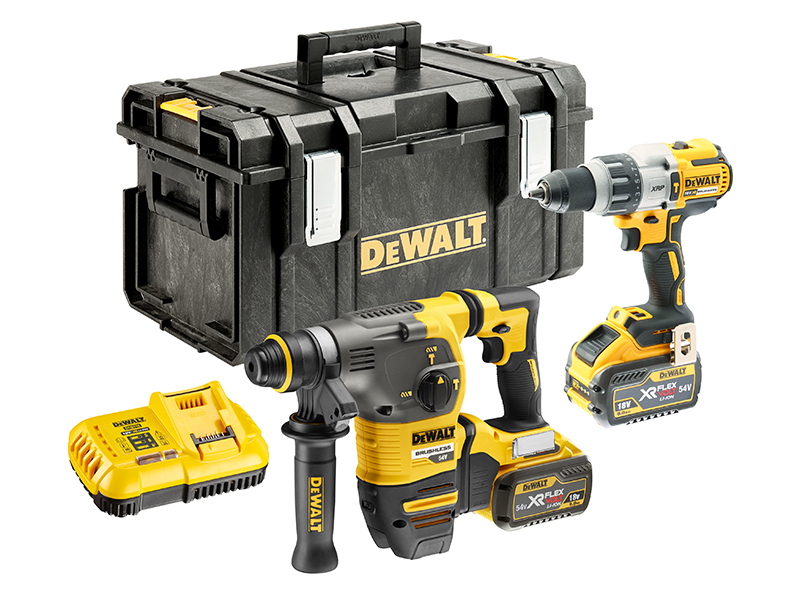 DeWALT Power Tools DCK2033X2 XR FlexVolt Twin Pack 18/54V 2 x 9.0/3.0Ah Li-ion DEWDCK2033X2