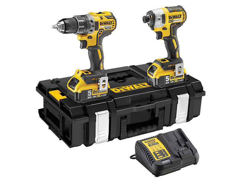 DeWALT Power Tools DCK266P2 XR Brushless Twin Pack 18V 2 x 5.0Ah Li-ion DEWDCK266P2