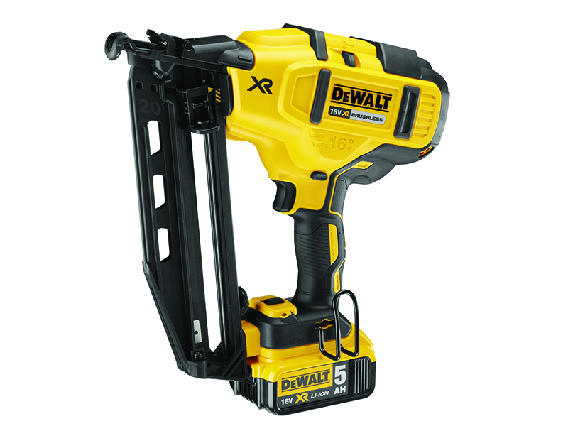 DeWALT Power Tools DCN660P2 Cordless XR Brushless Second Fix Nailer 18V 2 x 5.0Ah Li-ion DEWDCN660P2