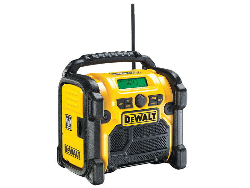DeWALT Power Tools DCR020 DAB Digital Radio 240V &amp; Li-ion Bare Unit DEWDCR020